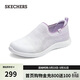 斯凱奇（Skechers）女鞋春季軟底外穿平底鞋低幫休閑單鞋舒適一腳蹬健步鞋104486