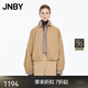 江南布衣（JNBY）【商場(chǎng)同款】25秋新品夾克外套棉質(zhì)翻領(lǐng)寬松短款外套5P9613740 287/黃卡其 S
