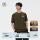 KOLON SPORT/可隆速干T恤 男子戶(hù)外運動(dòng)吸濕防曬GRAPHIC上衣圓領(lǐng)短袖 LHRT5MT523-OG 橄欖綠 L 175/96A