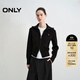 ONLY2025秋季新款質(zhì)感雙向拉鏈舒適親膚純色針織衫女|12533B008 H1Z黑色 M
