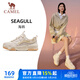 駱駝（CAMEL）女鞋厚底增高低幫休閑運動(dòng)板鞋子 X25CX4L4037 淺米白/棕 39
