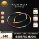 若華（RUOHUA）摩天輪 2-3mm18K金彩色藍寶石項鏈女鎖骨鏈串珠頸鏈送禮物 【長(cháng):43cm】
