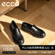 愛(ài)步（ECCO）樂(lè )福鞋男 商務(wù)英倫風(fēng)一腳蹬皮鞋男鞋 都市首爾522324 黑色52232401001 40