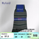 百富BYFORD/男士商務(wù)紳士條紋中筒襪子 9672 黑色 均碼