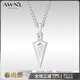 AWNL【生日禮物送男友】時(shí)空之箭北歐M隕石項鏈男吊墜輕奢時(shí)尚飾品 時(shí)空之箭項鏈 纜繩鏈款 55CM