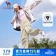 駱駝（CAMEL）直筒梭織工裝長(cháng)褲女防潑水百搭傘兵褲 C24CA6L6619 淡卡其 XL