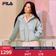 FILA 斐樂(lè )楊冪同款女士棉服2026春新款時(shí)尚休閑寬松保暖花苞連帽外套 海沁綠-GN M 165/84A/M