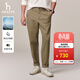 哈吉斯（HAZZYS）男裝 秋款長(cháng)褲通勤男褲子棉彈寬松錐形休閑褲男ATDZP0CCX47 卡其色KK 30 （170/74A）
