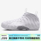 耐克NIKE男子籃球鞋 白噴 AIR FOAMPOSITE ONE運動(dòng)鞋HJ5195-100白42.5