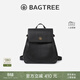BAGTREE包包樹(shù)采風(fēng)包雙肩包大容量通勤包真皮女士旅行包背包 黑色 高級小眾