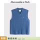 Abercrombie & Fitch經(jīng)典小麋鹿圖案美利奴羊毛混紡軟糯針織背心26春夏男裝120-6003 海軍藍 M (180/100A) 尺碼偏大，建議小一碼