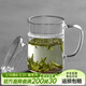 雅集茶杯耐熱玻璃杯子 泡茶水杯過(guò)濾帶蓋把手