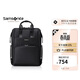 新秀麗（Samsonite）休閑女士雙肩包電腦背包大容量書(shū)包BT5黑色生日禮物送女友