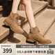 斯凱奇（Skechers）女靴秋季中幫復古女鞋經(jīng)典百搭馬丁靴運動(dòng)休閑中筒靴雪地靴113399