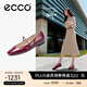 愛(ài)步（ECCO）芭蕾舞鞋女 時(shí)尚瑪麗珍方頭低跟淺口單鞋平底鞋 舞悅234333 暗寶石紅23433361291 (牛皮革) 36