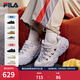 斐樂(lè )（FILA）官方楊冪同款松餅鞋女鞋老爹鞋運動(dòng)鞋鞋子厚底休閑鞋 微白-WW 36.5