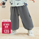 babycare兒童燈芯絨長(cháng)褲秋冬新款寶寶外穿嬰童保暖褲子加厚 云霧灰 90