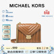 MICHAEL KORS禮物輕奢MK女包WHITNEY鏈條單肩斜挎信封包大號橡果棕
