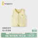 童泰（TONGTAI）嬰兒馬甲春秋季純棉寶寶衣服男童外出坎肩女童馬夾上衣黃色90cm