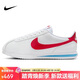 耐克NIKE女子運動(dòng)休閑鞋阿甘復古CORTEZ新年紅運動(dòng)鞋DN1791-108白38