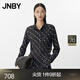 JNBY/江南布衣25夏襯衫長(cháng)袖復古休閑摩登襯衫領(lǐng)拼接修身5P4214670 202/暗咖系 L
