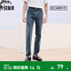 森馬（Semir）森柔牛仔|牛仔褲男夏季顯高小直筒褲子休閑通勤長(cháng)褲時(shí)尚百搭 牛仔藍灰88401 30