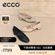 愛(ài)步（ECCO）單鞋女 26年夏季新款輕奢商務(wù)通勤羊皮淺口粗跟高跟鞋 麗芙250613 暖米棕25061361510 36