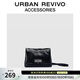 URBAN REVIVO2026夏季新款女士通勤百搭單肩斜挎包UAWB50170 黑色