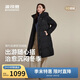 波司登25年羽絨服女士冬90絨加厚連帽寬松中長(cháng)款休閑百搭保暖外套