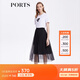 PORTS寶姿商場(chǎng)同款春夏新款女裝半身長(cháng)裙LM8S068MLN006 黑色 S (4)