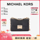 MICHAEL KORS禮物奢侈品MK女士包包SERENA單肩斜挎包鏈條包 小號 黑色