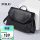 POLO單肩包男士耐磨斜挎包男13英寸電腦包大容量iPad手機包商務(wù)挎包男