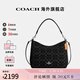 蔻馳（COACH）女士時(shí)尚經(jīng)典簡(jiǎn)約百搭單肩手提包斜挎包情人節禮物 黑色CDE44SV/BK