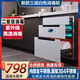 YueYingHua日本櫻花消毒柜家用嵌入式大容量高溫紫外線(xiàn)消毒烘干臭氧保潔存儲碗柜304不銹鋼碗架 二星級130L白色三層304不銹鋼開(kāi)孔高度610