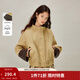 茵曼（INMAN）復古卡其色立領(lǐng)夾克外套2026春季女裝新款工裝風(fēng)寬松短款上衣 卡其色 M