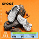 CROCS卡駱馳波波大理石紋洞洞鞋|208454 月光灰/彩色-1NL  43 (270mm)