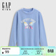 蓋璞女童秋季款翻轉亮片寬松長(cháng)袖T恤兒童裝休閑上衣805327