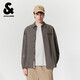 杰克·瓊斯（JACK&JONES） 男生秋季百純棉襯衫2025年新款舒適翻領(lǐng)長(cháng)袖通勤外套225305018
