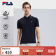 斐樂(lè ) 斐樂(lè )官方男裝針織短袖POLO衫2025夏季新款休閑基礎涼感上衣 傳奇藍-NV L 175/96A/L