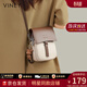viney手機包包女包牛皮斜挎包小包輕奢單肩生日禮物送女友老婆 【白配咖啡】高檔實(shí)用品牌腋下包 休閑小眾洋氣迷你包