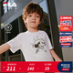 FILA X MICKEY MOUSE聯(lián)名斐樂(lè )兒童短袖T恤2026夏季新款男小童上衣 標準白-WT 105