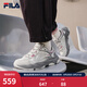斐樂(lè )（FILA）官方火星4復古跑鞋女鞋運動(dòng)鞋子厚底老爹鞋 霧霾灰/標準白-VC 37.5