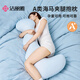 潔麗雅（Grace）A類(lèi)海馬夾腿抱枕側睡枕頭孕婦長(cháng)條大抱枕靠枕玩偶115*16*45CM