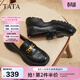 他她（TATA）女鞋秋商場(chǎng)同款時(shí)尚休閑鞋樂(lè )福鞋新款鞋子7PJA5CA5 黑色 37