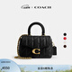 蔻馳（COACH）新款女士絎縫裝飾TABBY頂部手柄手袋斜挎單肩大容量女包 B4/黑色