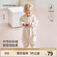babylove【清倉】嬰兒連體衣春秋男女寶寶哈衣居家爬服休閑外出服百搭春裝 樺樹(shù)白 90cm