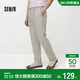 森馬（Semir）休閑褲男夏季棉麻舒爽寬松直筒褲經(jīng)典純色松緊腰長(cháng)褲101325127106