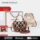CAHOE KULLO包包女包輕奢侈2026新款單肩包斜挎包女手提包馬鞍包通勤包 菱格咖棕-ck女包生日禮物送女友送老婆 春季實(shí)用走心高級感送媽媽
