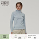 Teenie Weenie小熊女裝秋季連帽暖絨衛衣學(xué)院風(fēng)T恤打底衫上衣潮 藍色 M (165)