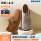 百麗（Belle）復古勃肯鞋女舒適內增高休閑全包單鞋B2849CM5 卡其色 36 (230mm)